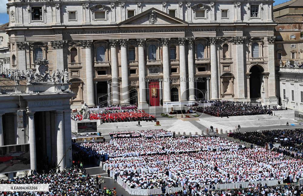 Cardinals And Clergy During The Funeral Of Pope Francis - Vatican