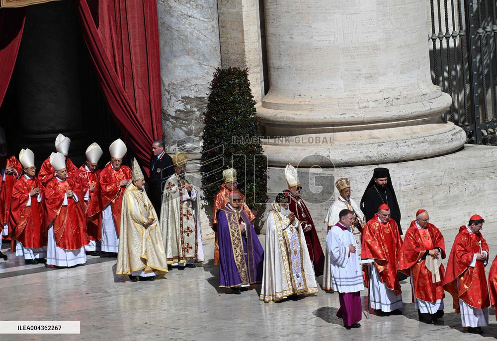 Cardinals And Clergy During The Funeral Of Pope Francis - Vatican