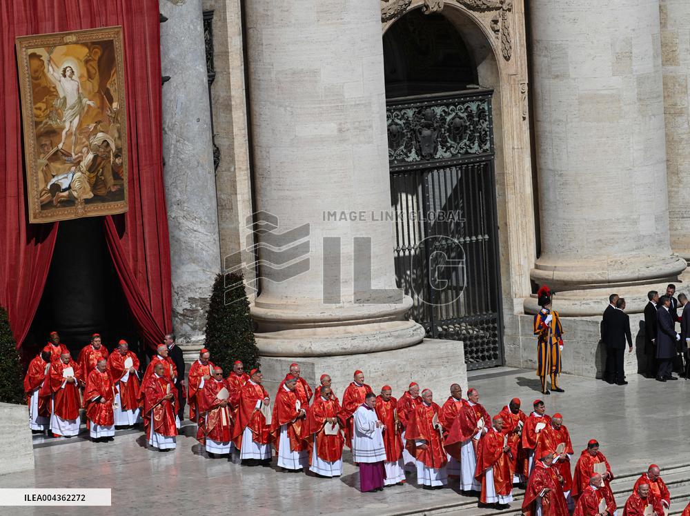 Cardinals And Clergy During The Funeral Of Pope Francis - Vatican
