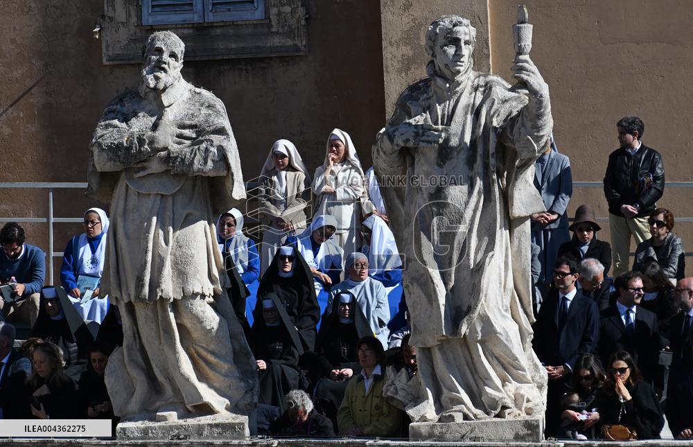 Cardinals And Clergy During The Funeral Of Pope Francis - Vatican