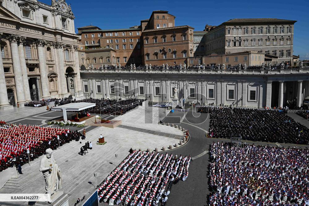 Cardinals And Clergy During The Funeral Of Pope Francis - Vatican