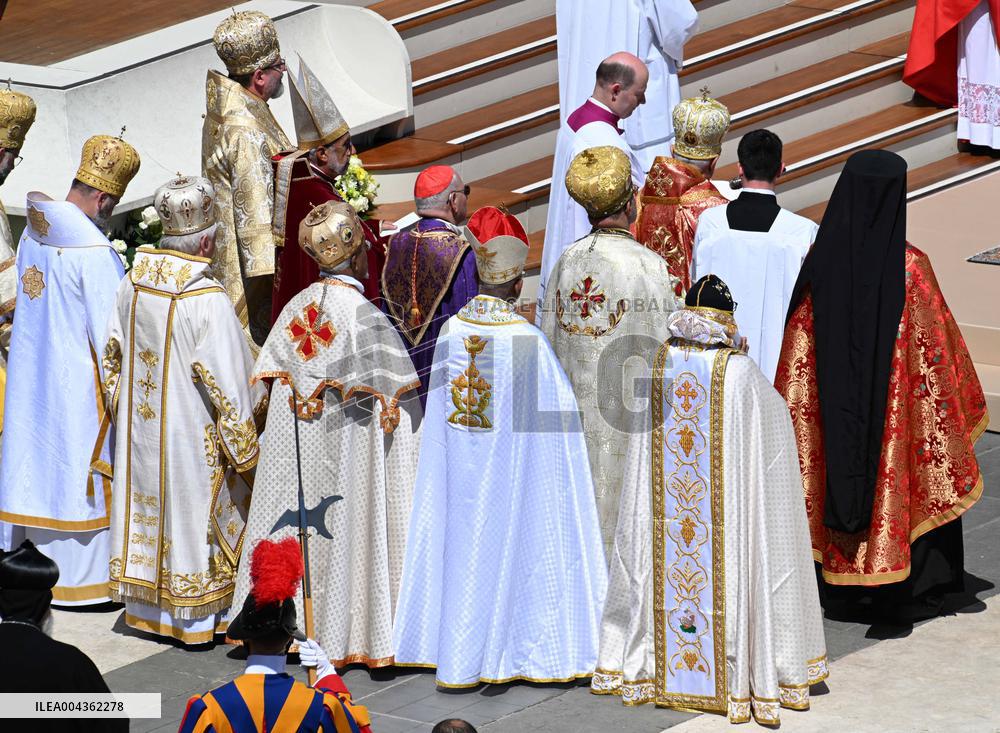 Cardinals And Clergy During The Funeral Of Pope Francis - Vatican