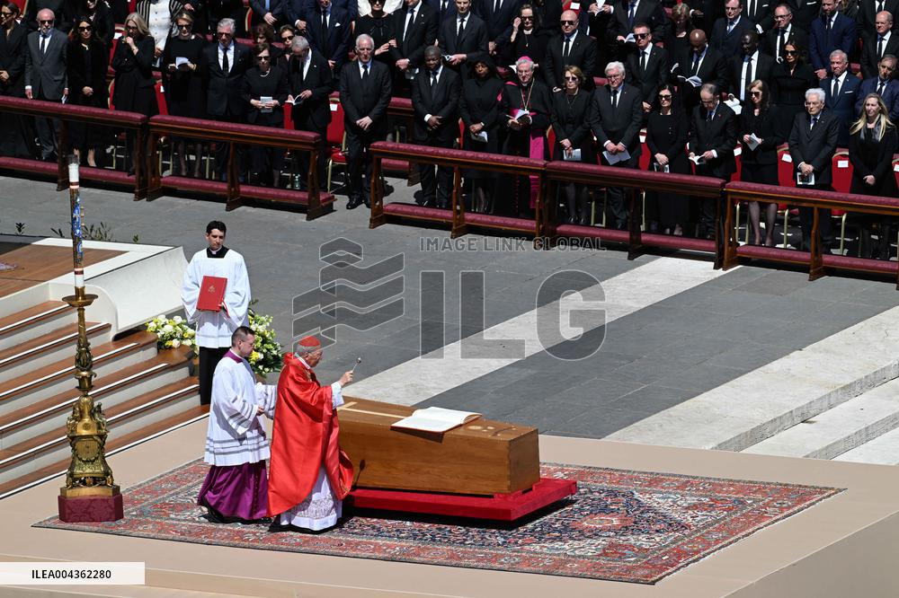 Cardinals And Clergy During The Funeral Of Pope Francis - Vatican