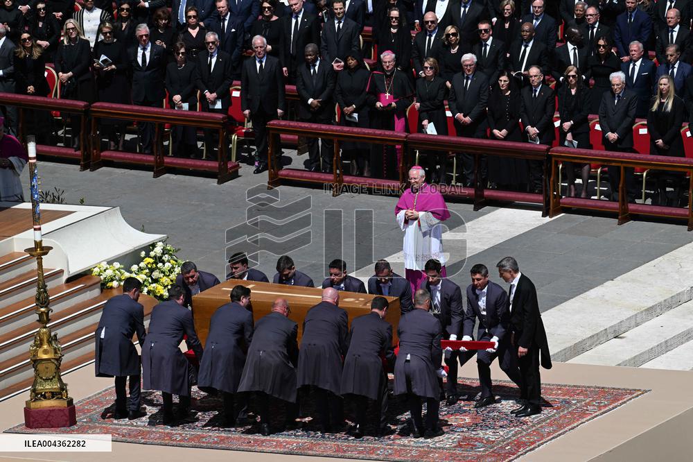Cardinals And Clergy During The Funeral Of Pope Francis - Vatican