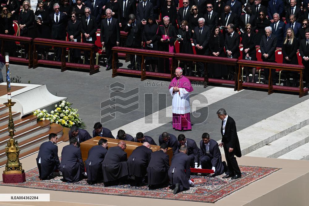 Cardinals And Clergy During The Funeral Of Pope Francis - Vatican