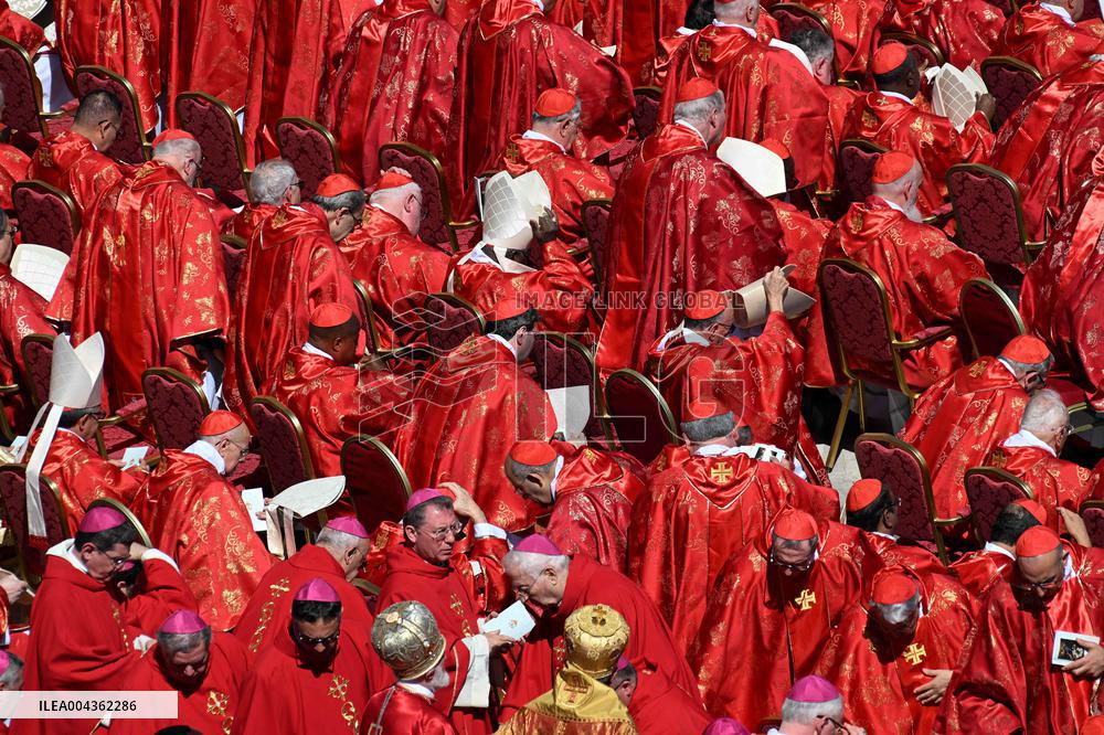Cardinals And Clergy During The Funeral Of Pope Francis - Vatican