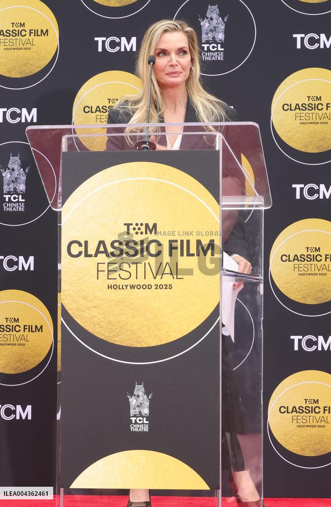 ichelle Pfeiffer Handprints and Footprints Ceremony - LA