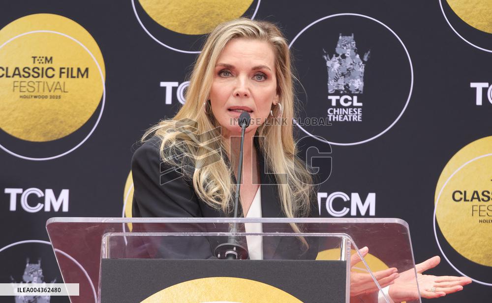 ichelle Pfeiffer Handprints and Footprints Ceremony - LA