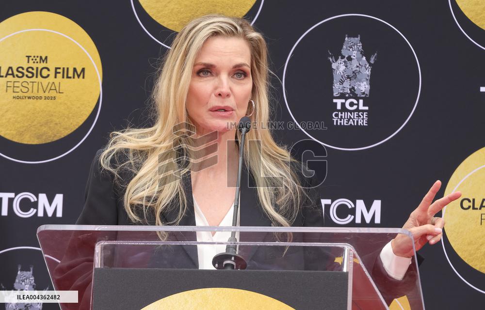 ichelle Pfeiffer Handprints and Footprints Ceremony - LA