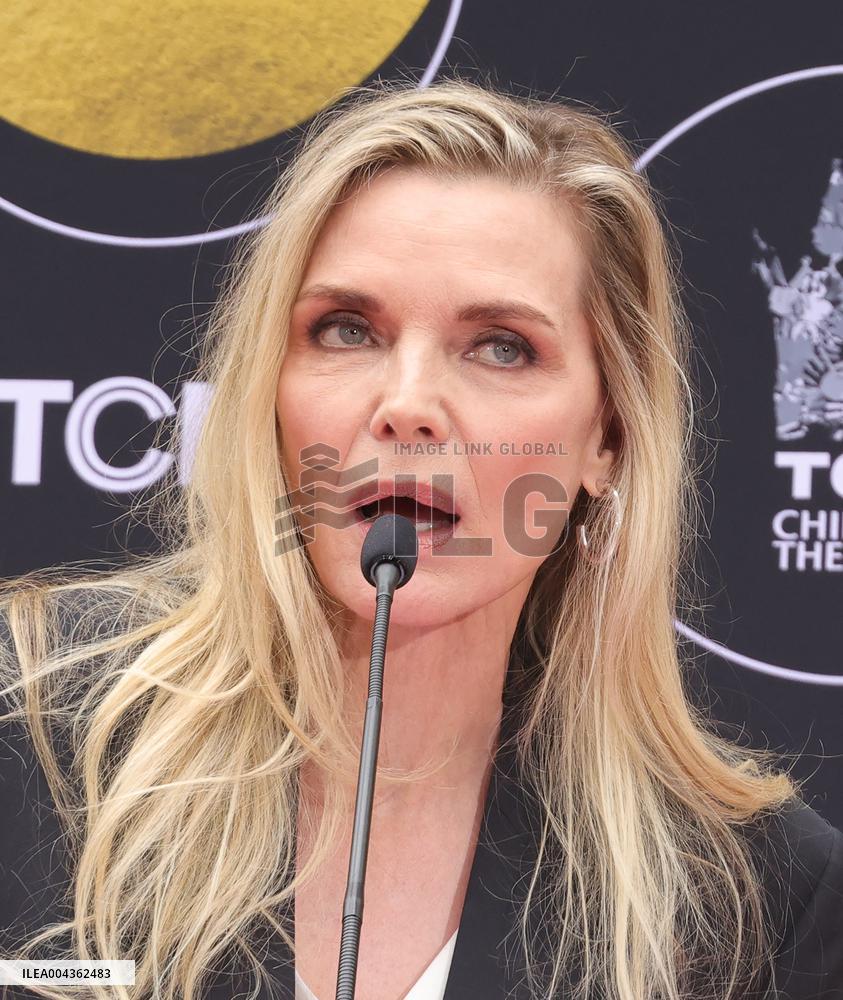 ichelle Pfeiffer Handprints and Footprints Ceremony - LA