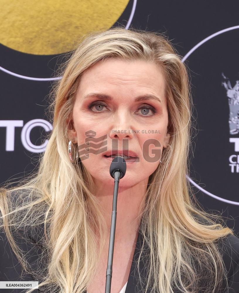 ichelle Pfeiffer Handprints and Footprints Ceremony - LA