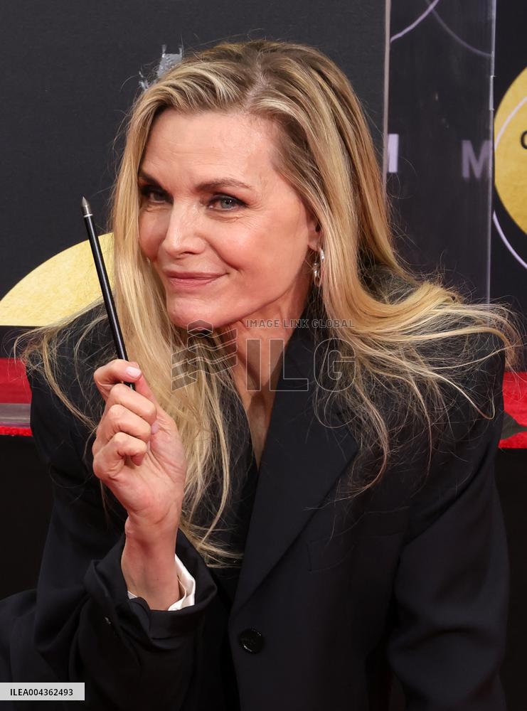 ichelle Pfeiffer Handprints and Footprints Ceremony - LA