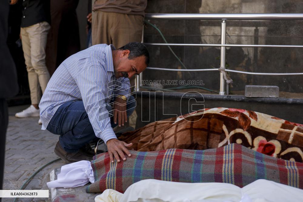 Al-Shifa Hospital Hosts Mass Mourning - Gaza