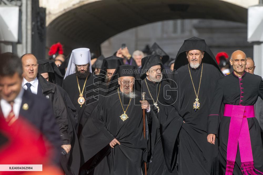 Cardinals And Clergy During The Funeral Of Pope Francis - Vatican