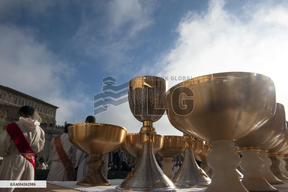 Cardinals And Clergy During The Funeral Of Pope Francis - Vatican