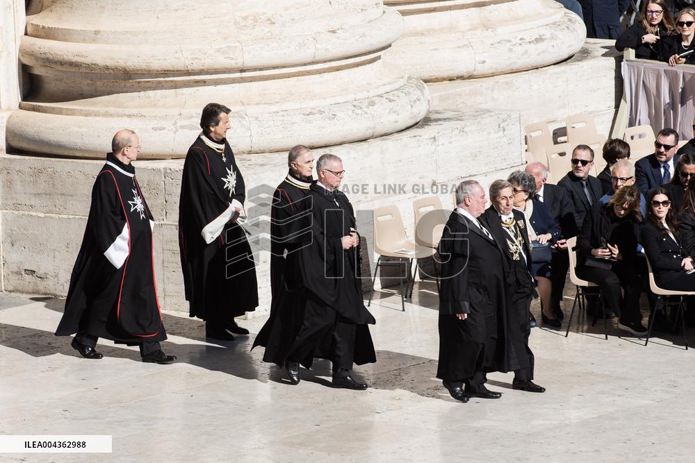 Cardinals And Clergy During The Funeral Of Pope Francis - Vatican