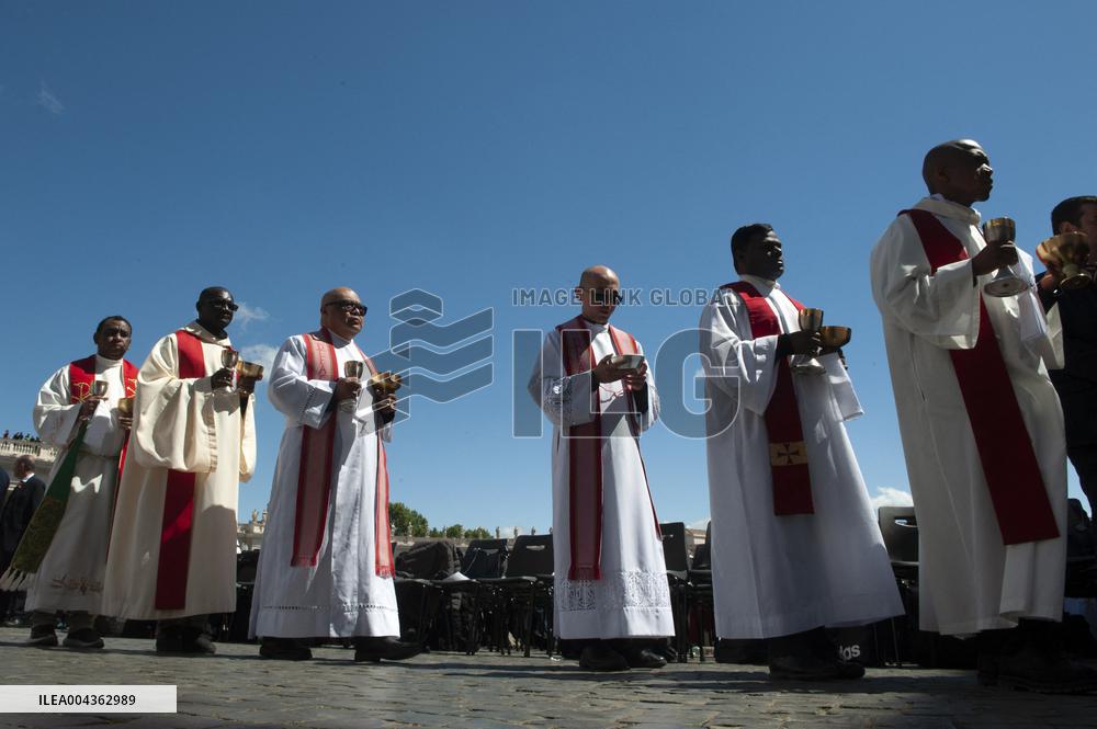 Cardinals And Clergy During The Funeral Of Pope Francis - Vatican