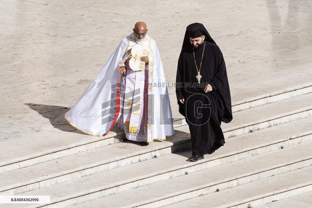 Cardinals And Clergy During The Funeral Of Pope Francis - Vatican