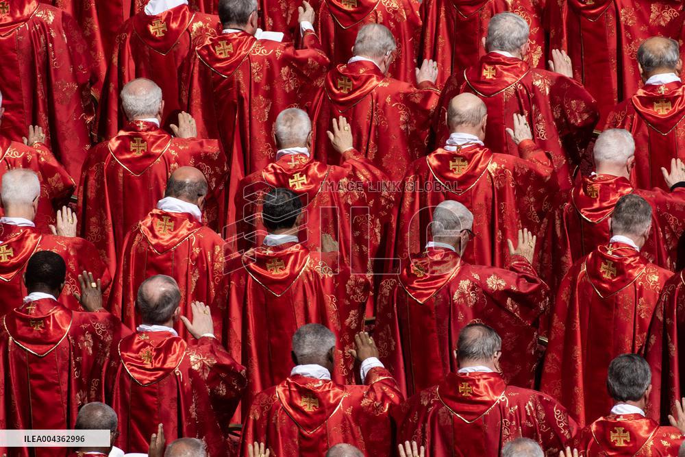 Cardinals And Clergy During The Funeral Of Pope Francis - Vatican
