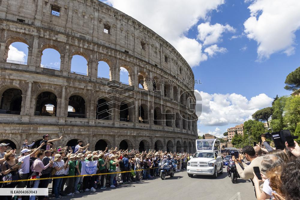 The Funeral Procession of Pope Francis - Rome