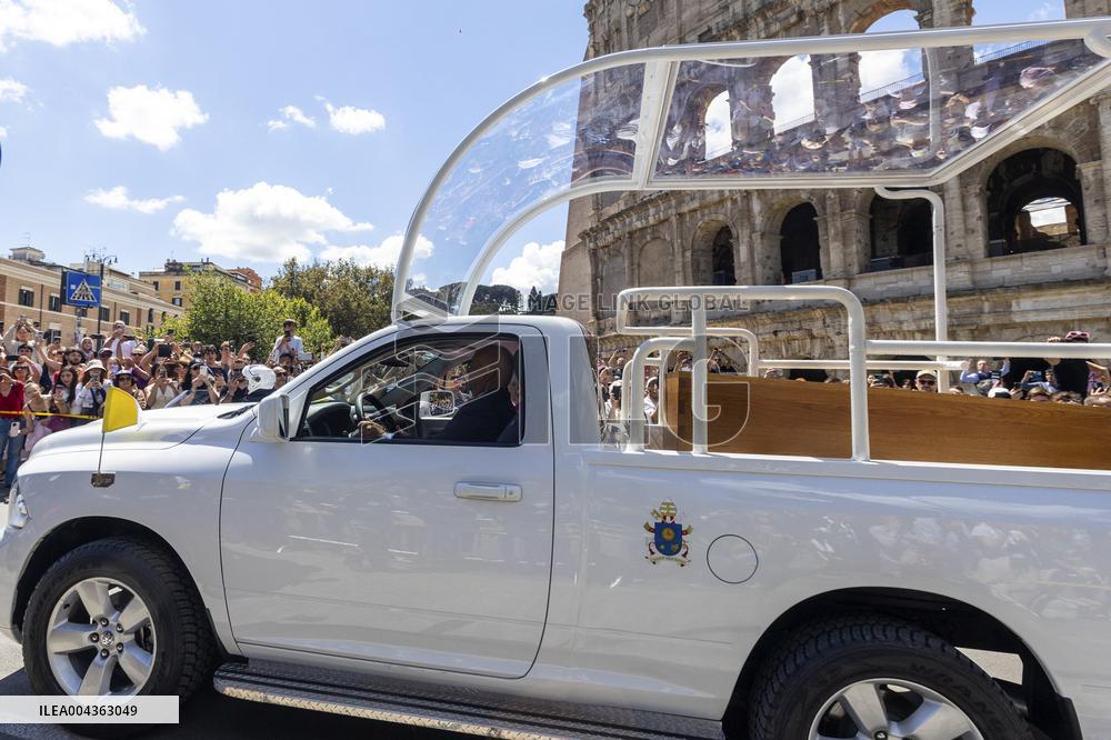 The Funeral Procession of Pope Francis - Rome