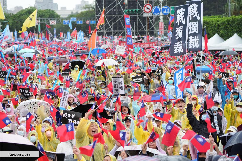 Anti-government rally in Taipei