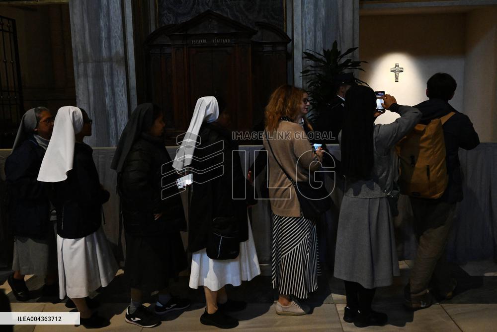 Tomb Of Pope Francis At Santa Maria Maggiore Basilica - Rome