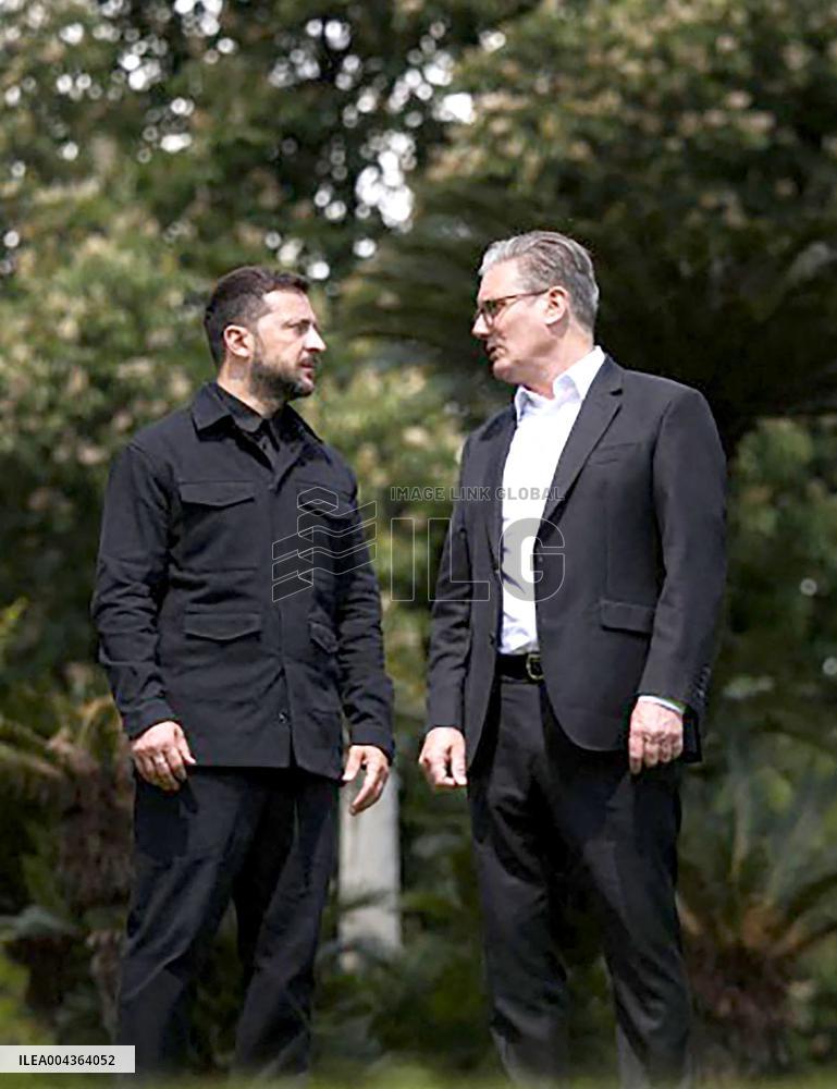 Sir Keir Starmer Meets Volodymyr Zelensky - Rome