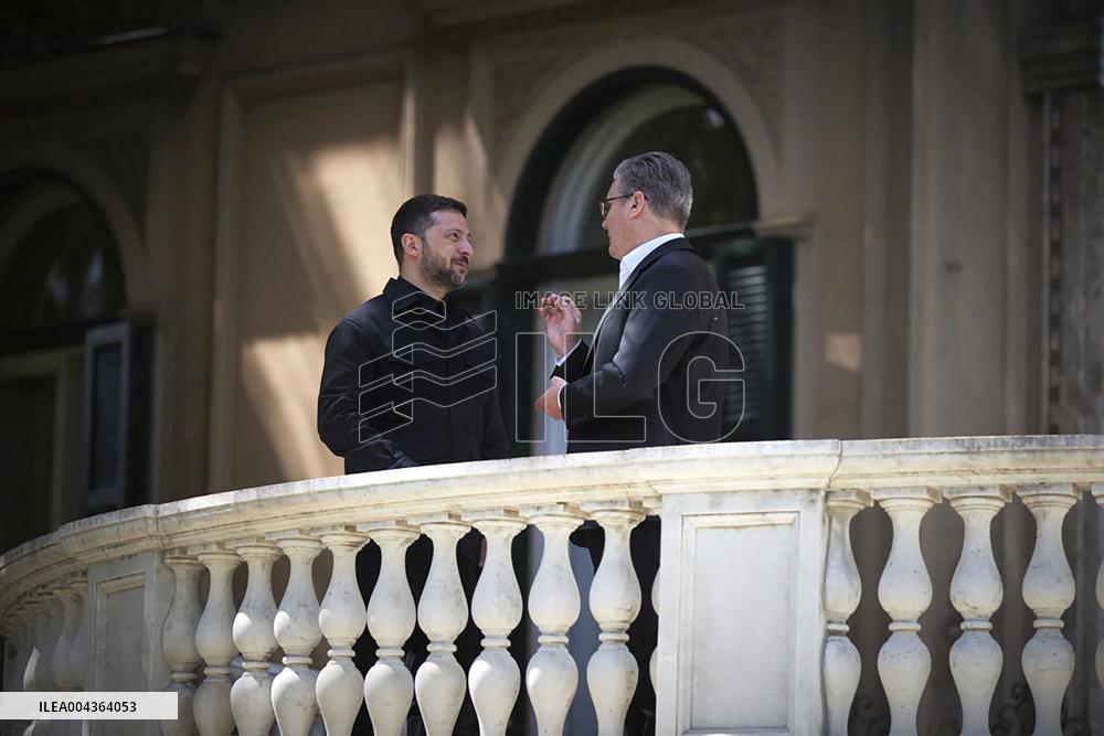 Sir Keir Starmer Meets Volodymyr Zelensky - Rome