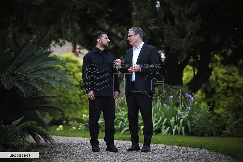 Sir Keir Starmer Meets Volodymyr Zelensky - Rome