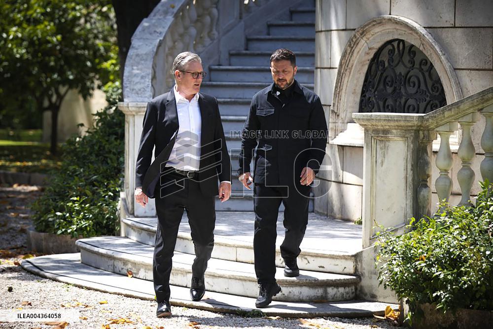 Sir Keir Starmer Meets Volodymyr Zelensky - Rome