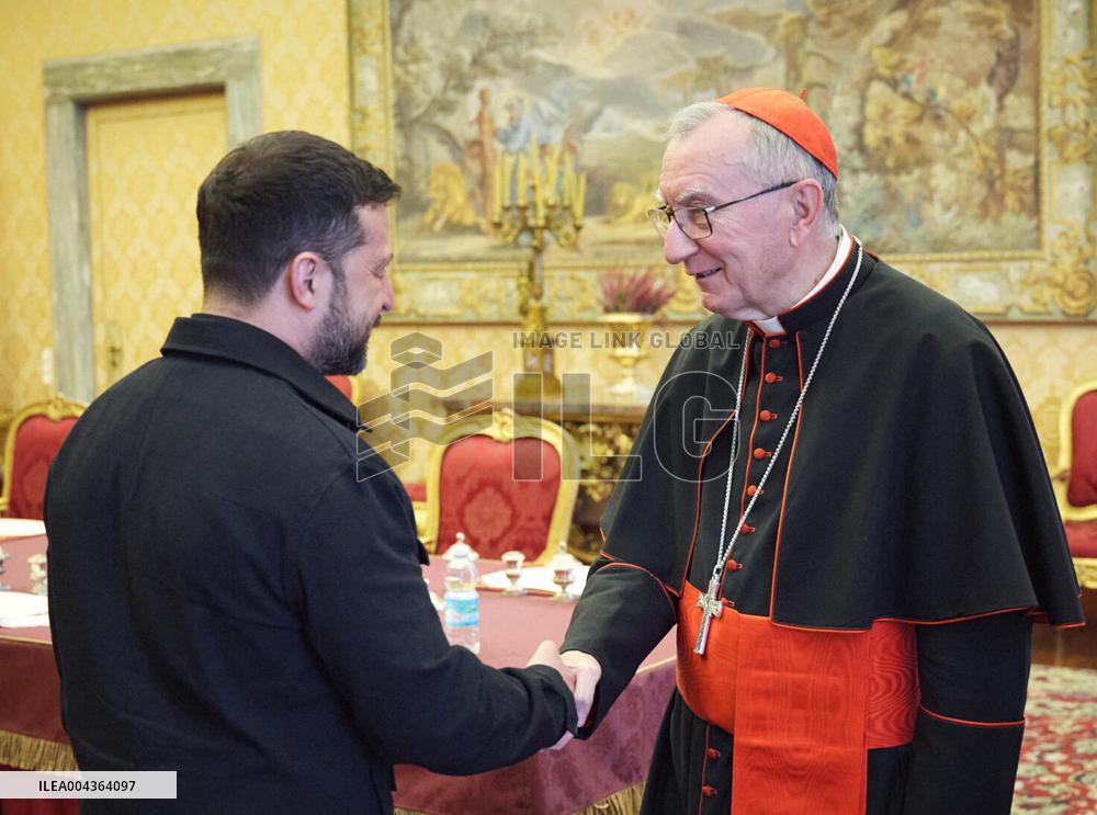 Zelensky Meets with the Secretary of State of the Holy See - Vatican