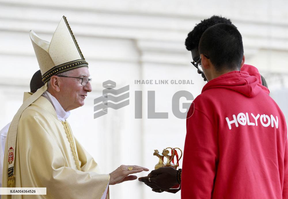 Cardinal Pietro Parolin Leads A Mass In Suffrage For Pope Francis - Vatican