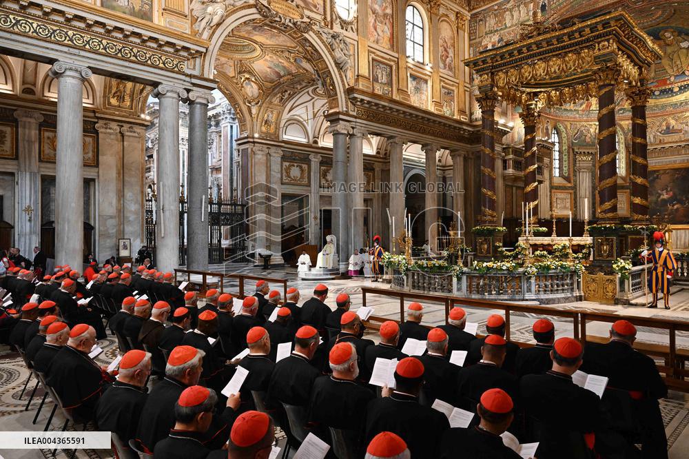 Cardinals Attend A Ceremony At Santa Maria Maggiore Basilica - Rome