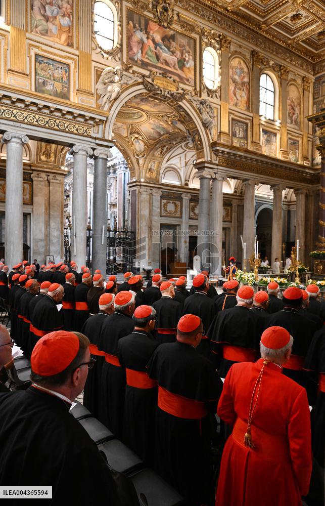 Cardinals Attend A Ceremony At Santa Maria Maggiore Basilica - Rome