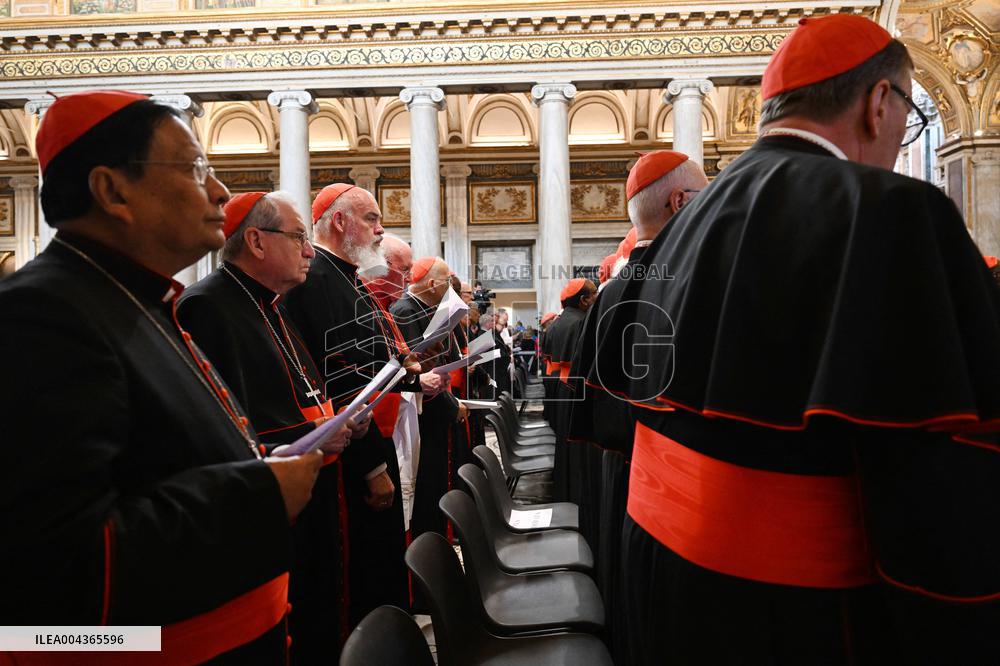 Cardinals Attend A Ceremony At Santa Maria Maggiore Basilica - Rome