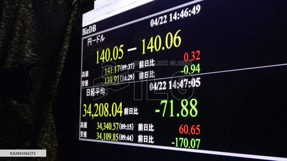 [Breaking News]Dollar drops below 140 yen line