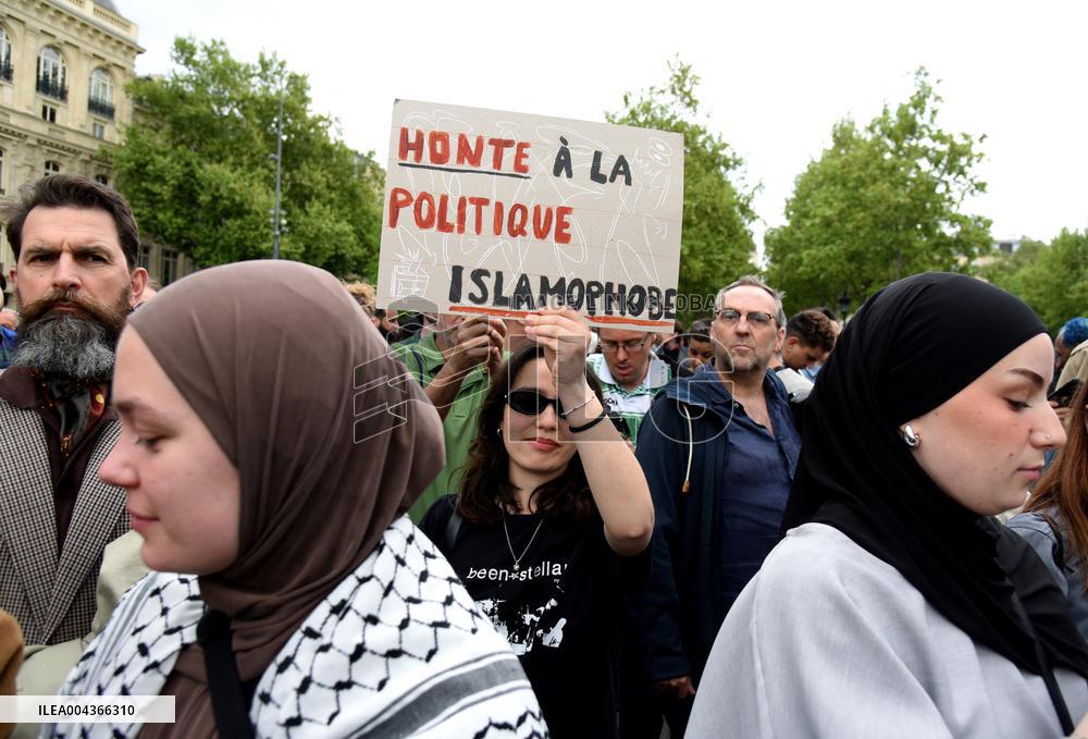 Rally Against Islamophobia for Aboubakar Cisse - Paris