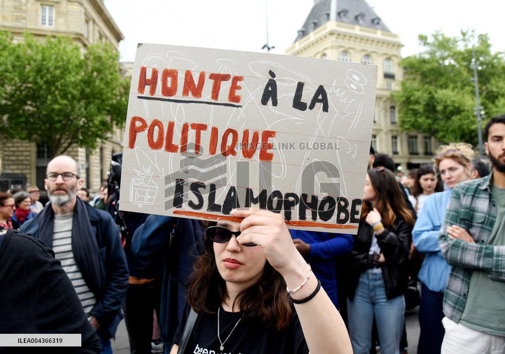 Rally Against Islamophobia for Aboubakar Cisse - Paris