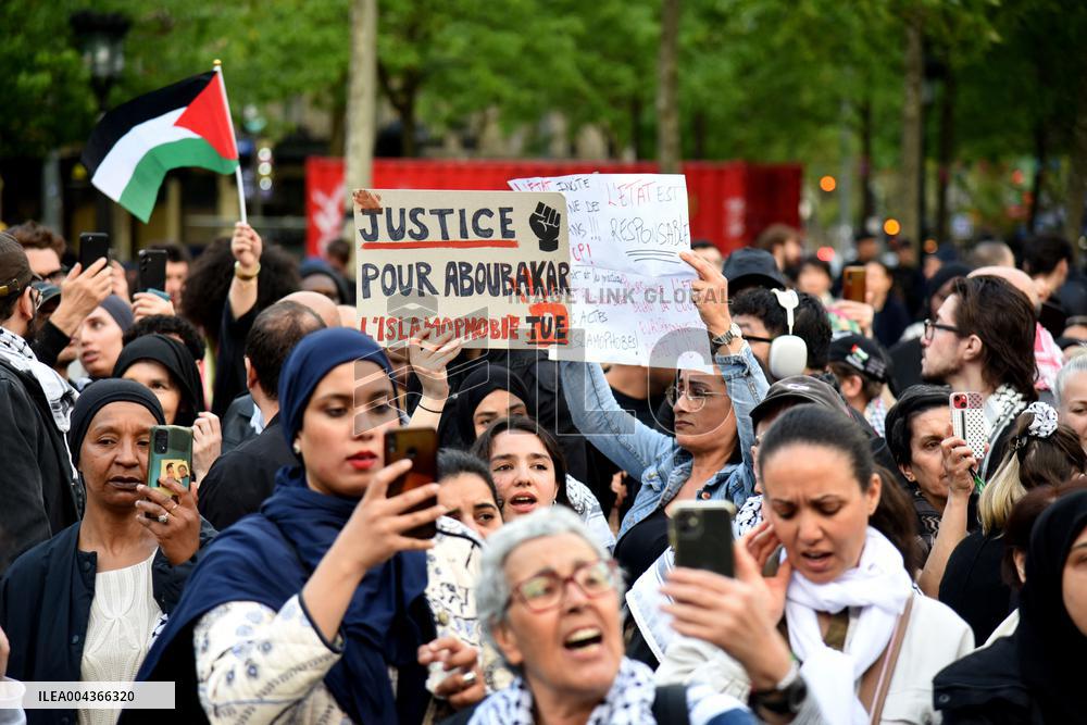 Rally Against Islamophobia for Aboubakar Cisse - Paris