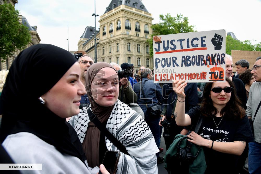 Rally Against Islamophobia for Aboubakar Cisse - Paris