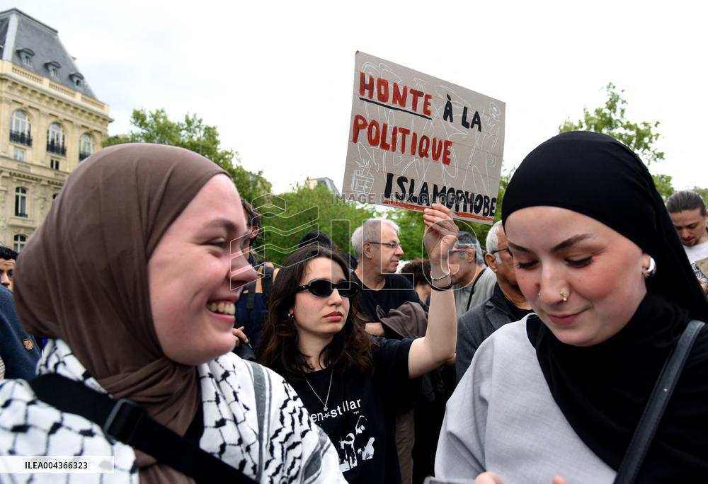 Rally Against Islamophobia for Aboubakar Cisse - Paris
