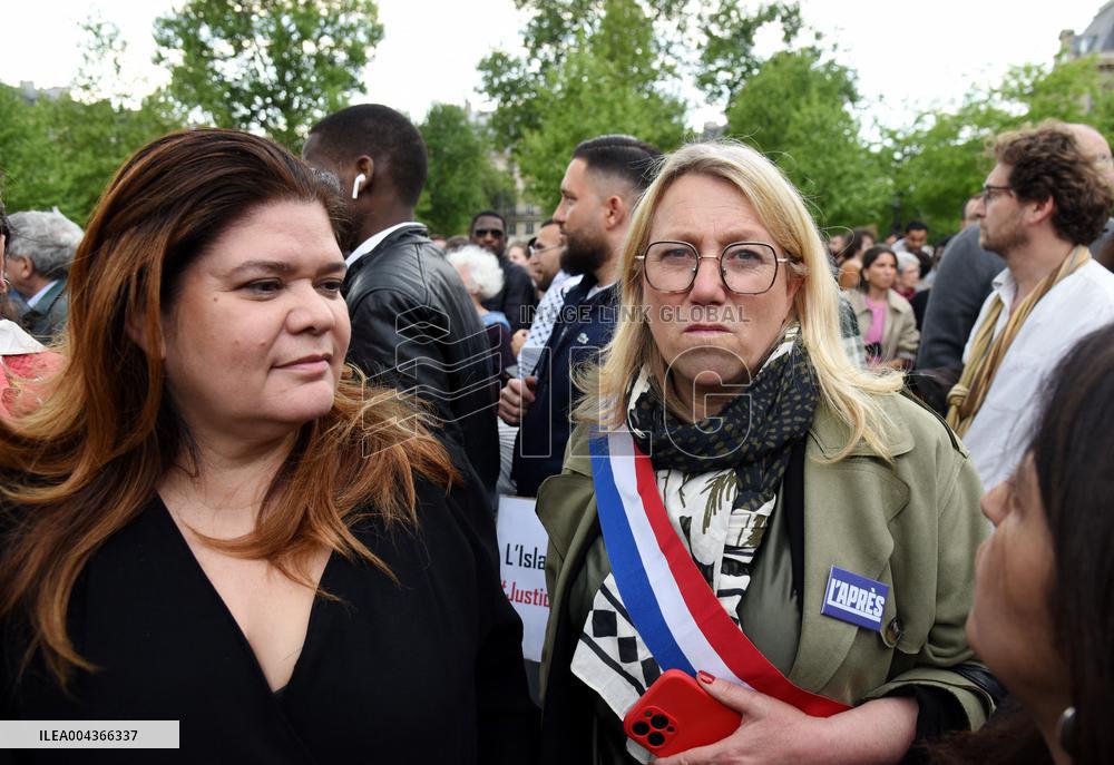 Rally Against Islamophobia for Aboubakar Cisse - Paris