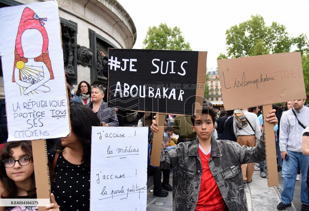 Rally Against Islamophobia for Aboubakar Cisse - Paris