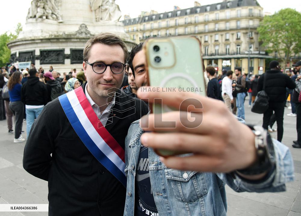 Rally Against Islamophobia for Aboubakar Cisse - Paris