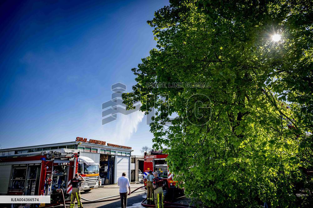 Fire Causes Smoke Pollution in Dutch Residential Area