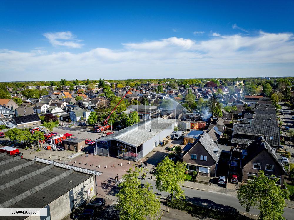 Fire Causes Smoke Pollution in Dutch Residential Area