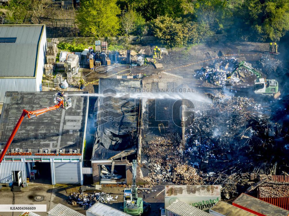 Fire Causes Smoke Pollution in Dutch Residential Area