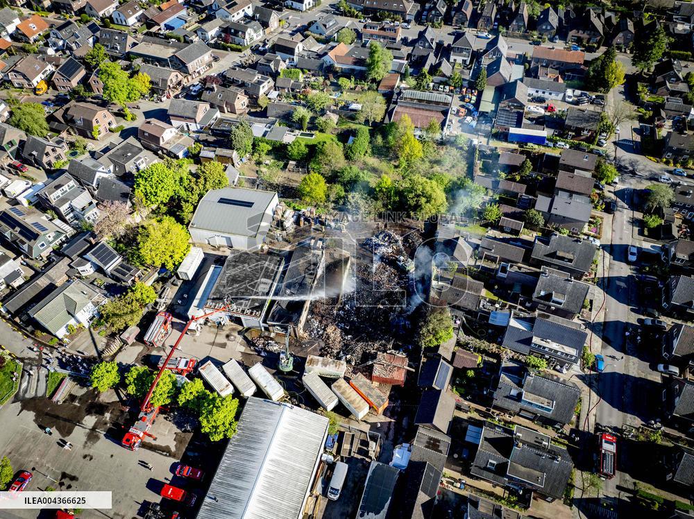 Fire Causes Smoke Pollution in Dutch Residential Area