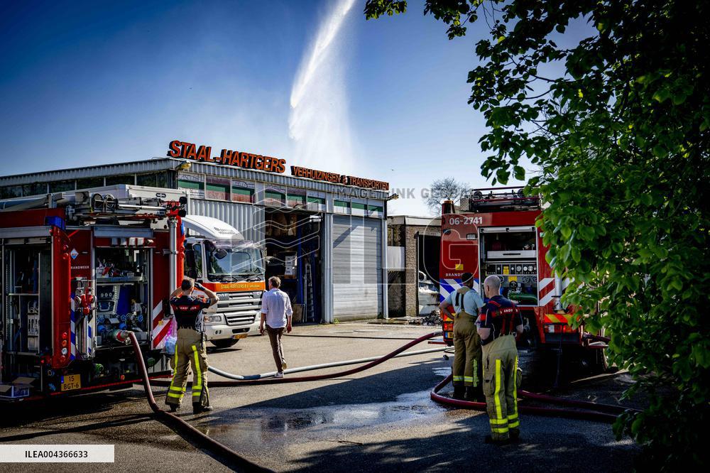 Fire Causes Smoke Pollution in Dutch Residential Area